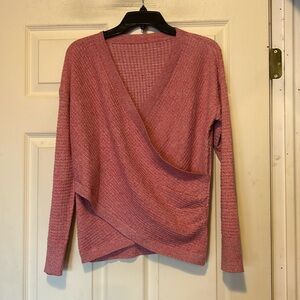 Wrap Sweater Size Small Pink